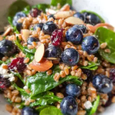 Berry Spinach Blueberry Salad