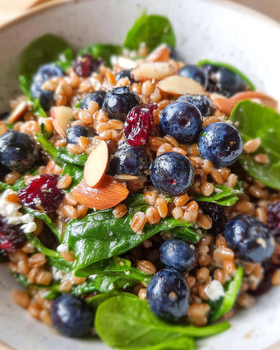 Berry Spinach Blueberry Salad
