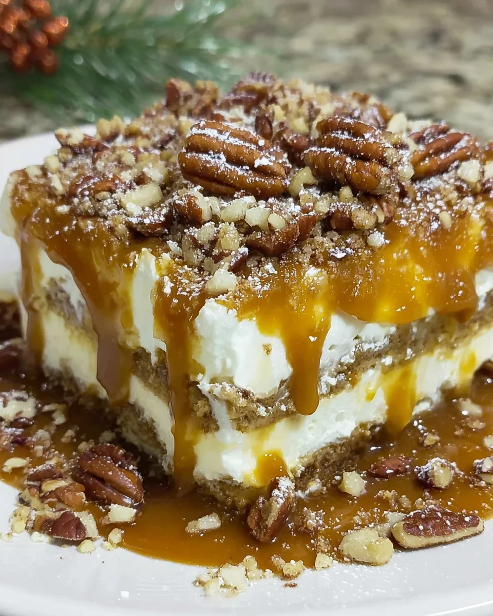Caramel Pecan Lasagna