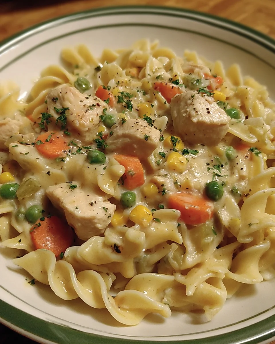 Chicken Pot Pie Pasta