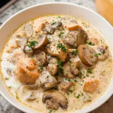 Creamy Chicken and Mushroom Soup