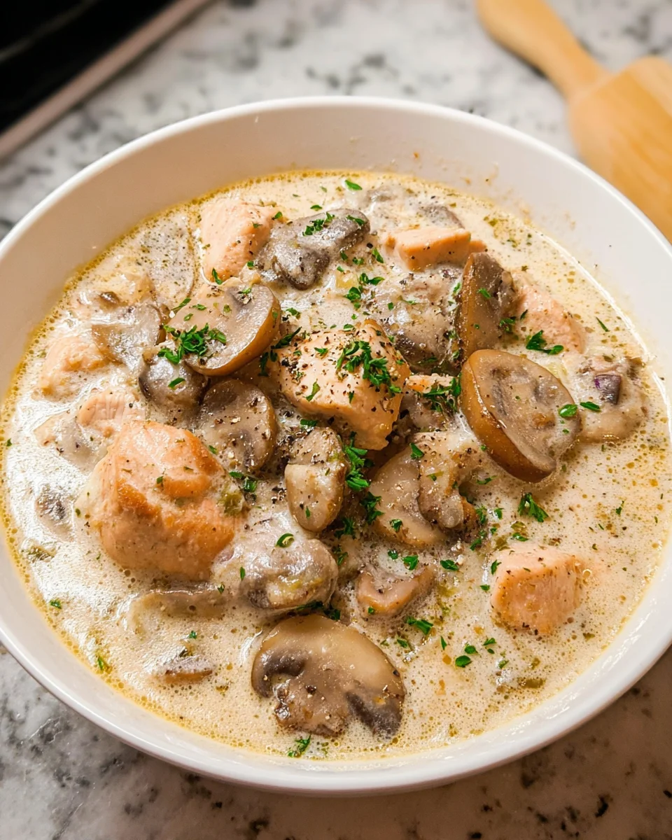 Creamy Chicken and Mushroom Soup