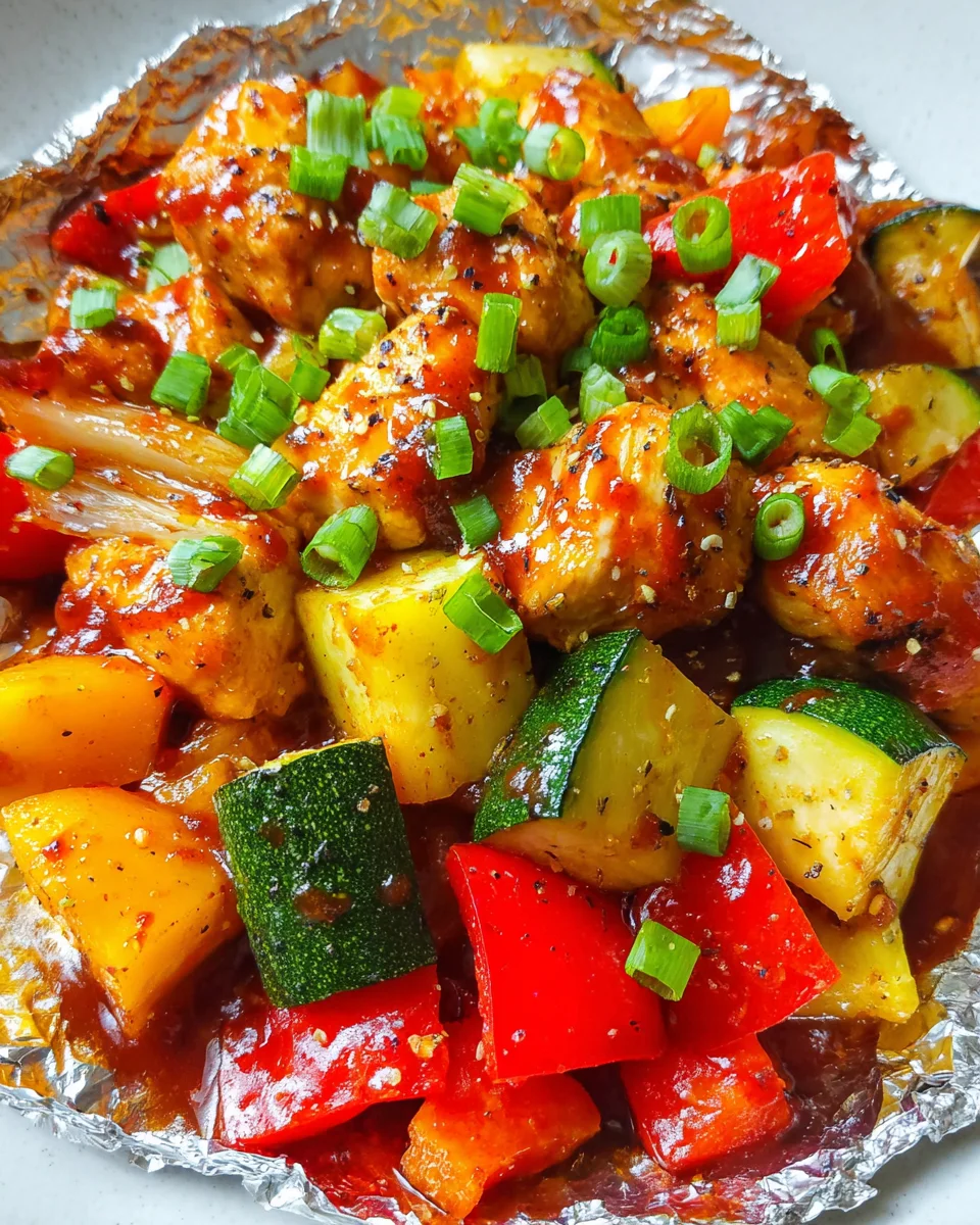 Foil Pack Barbecue Chicken