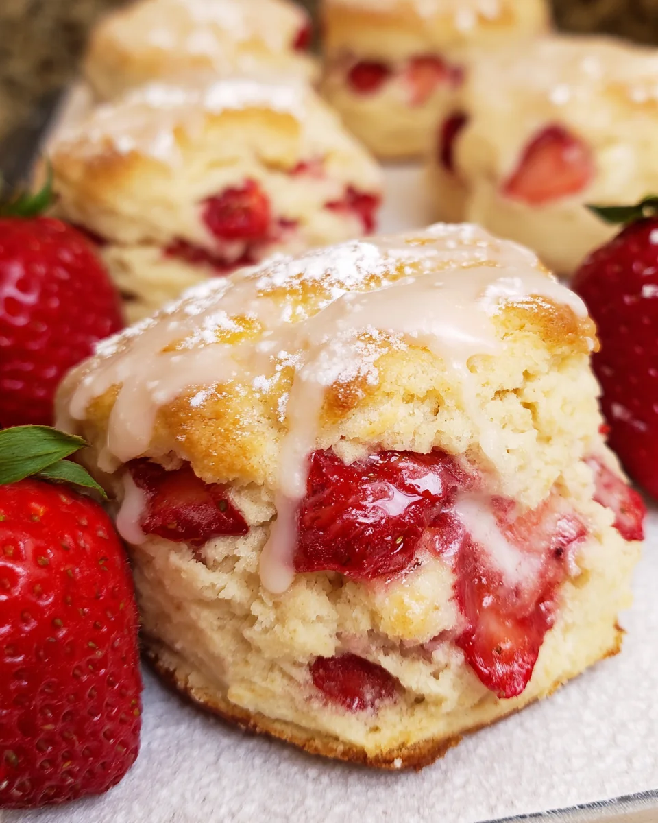 Fresh Strawberry Biscuits