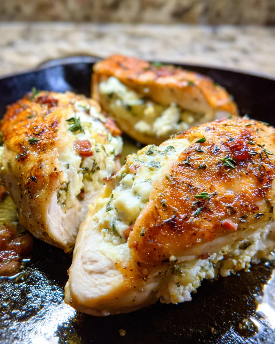 Goat Cheese Stuffed Chicken Breast