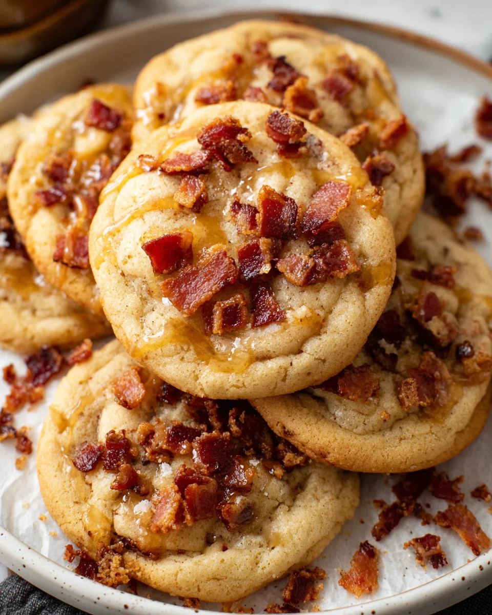 Maple Bacon Pancake Cookies