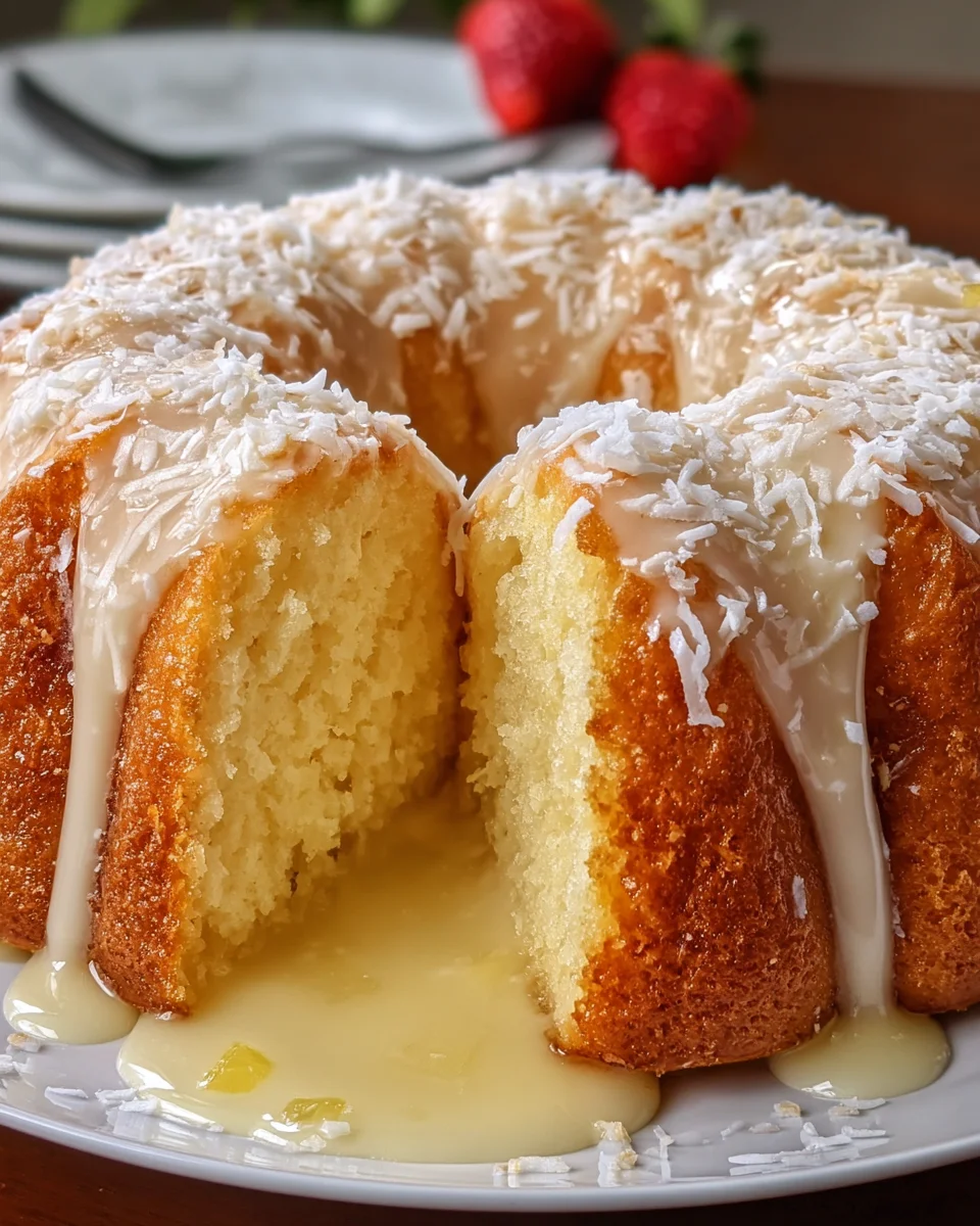 Piña Colada Pound Cake