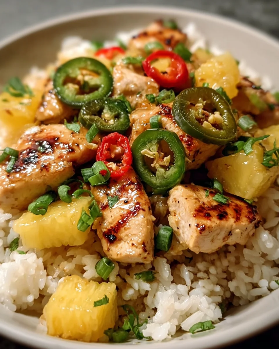 Pineapple Jalapeno Chicken and Rice