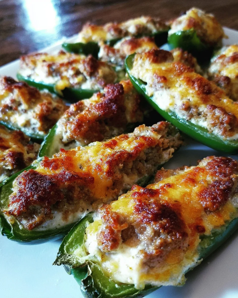 Sausage Stuffed Jalapeños