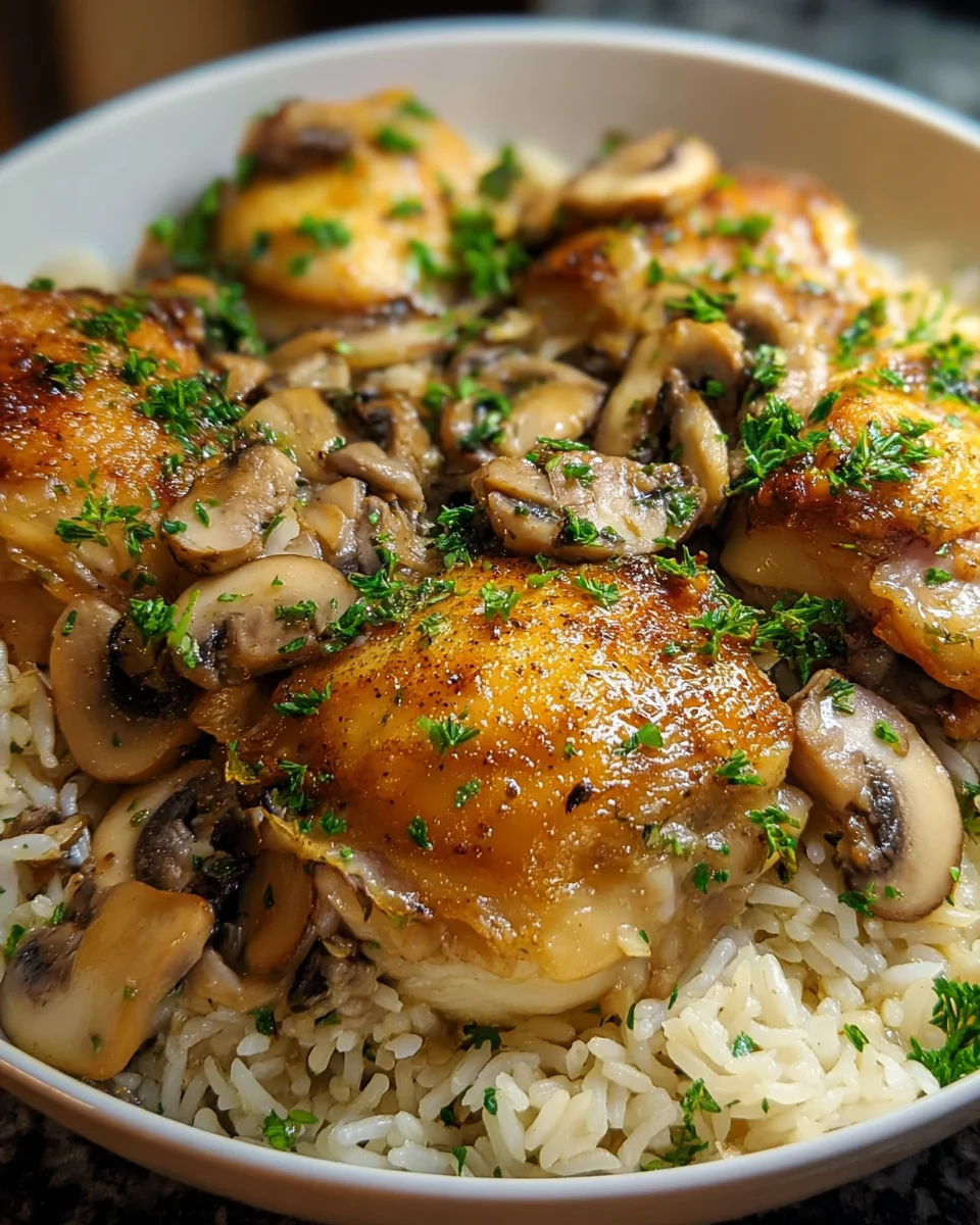 Smothered Chicken and Rice