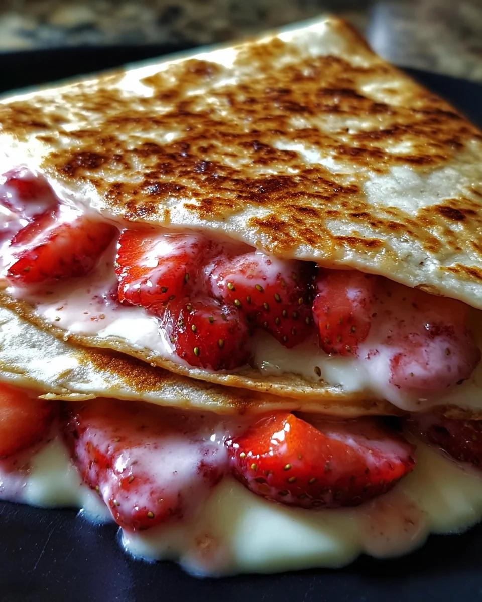 Strawberry Cheesecake Quesadillas
