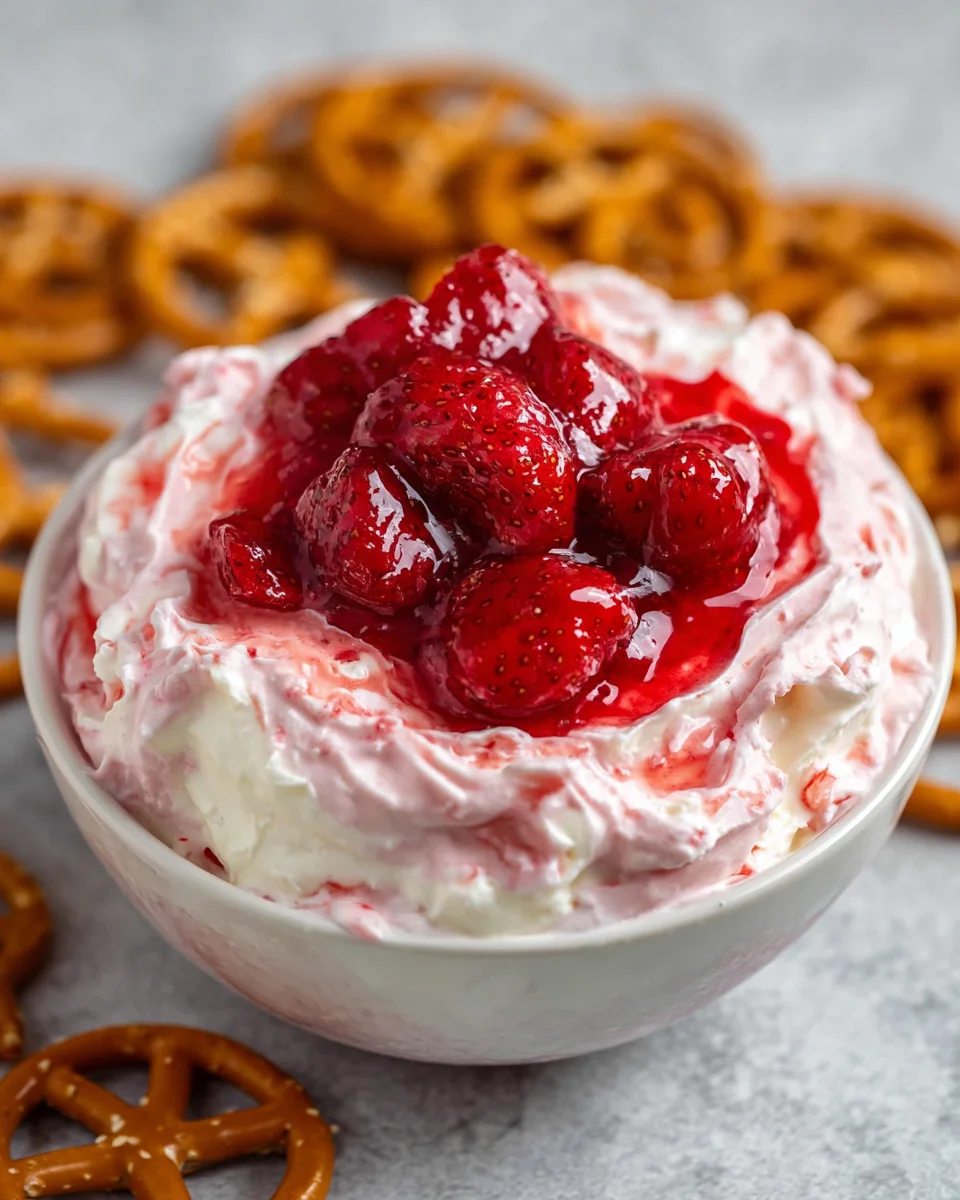 Strawberry Pretzel Salad Dip