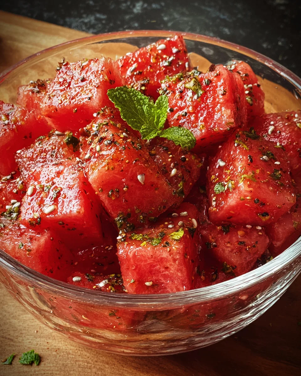 Sweet Heat Watermelon Crunch Bites