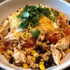 Chicken Burrito Casserole