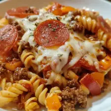 Crockpot Pizza Casserole