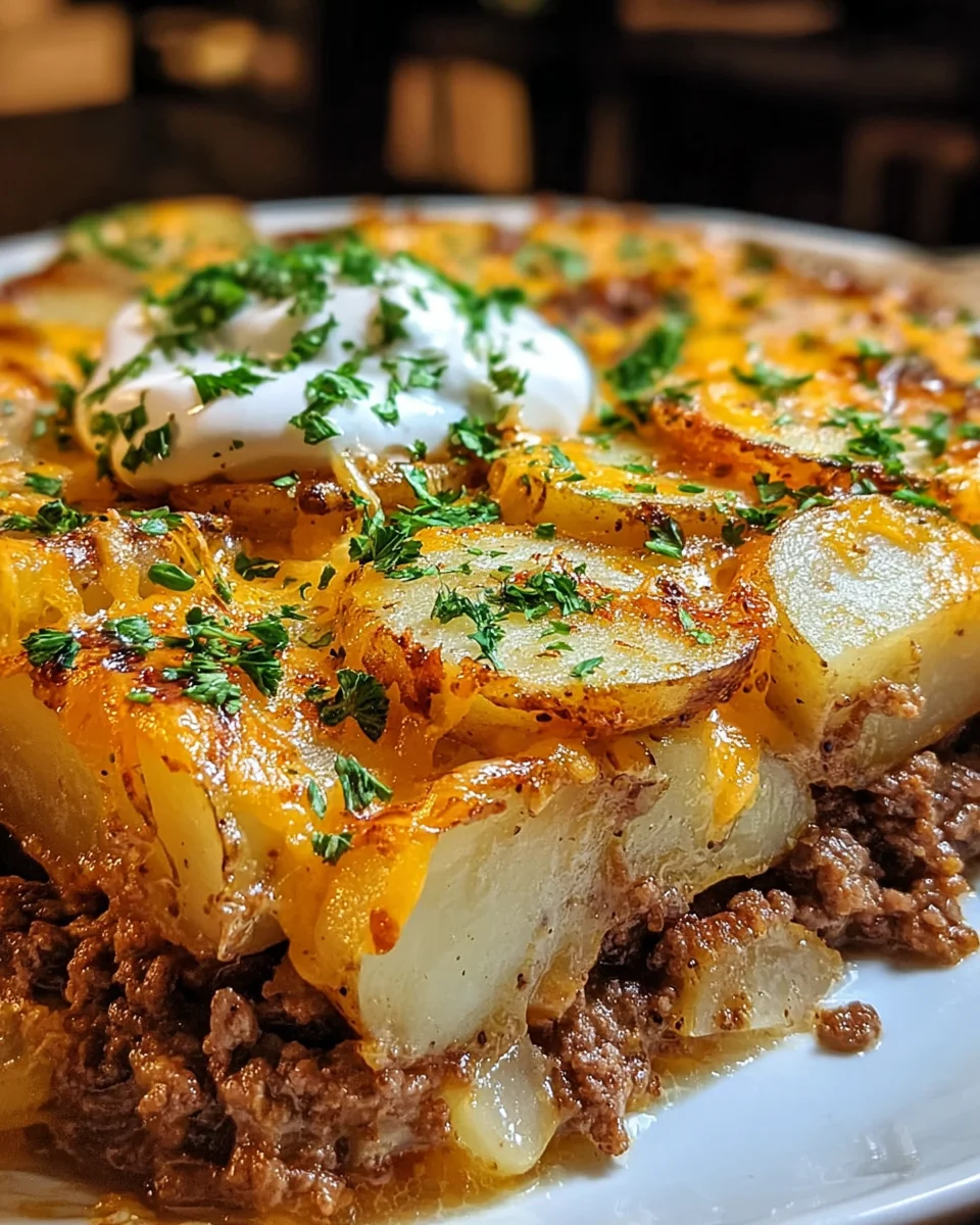Loaded Beef & Potato Bake