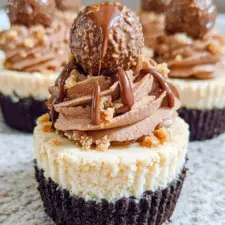 Mini Ferrero Rocher Cheesecakes